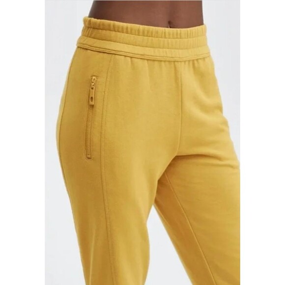 Fabletics Mustard Yellow High Waisted Slim Joggers Sweatpants  XXL 14 -16‎ NWT - Picture 3 of 13